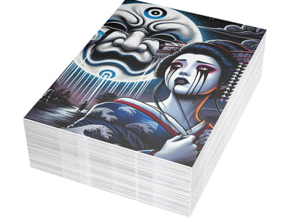 Geisha’s Black Ink Tears Postcards (envelopes included) - Bundles of 10, 30, 50 Pieces