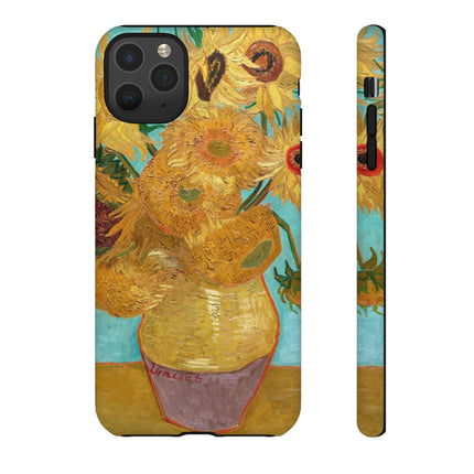 Vase with Twelve Sunflowers by Vincent Van Gogh Phone Cases