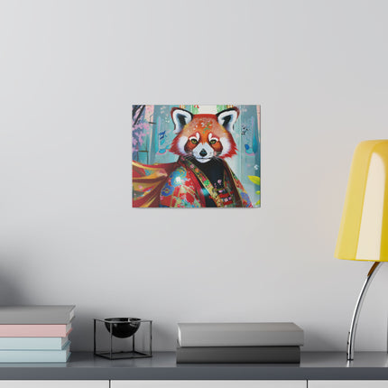 Cybernetic Red Panda Matte Canvas, Stretched, 0.75"