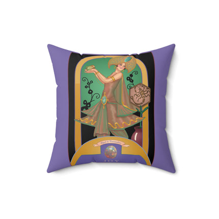 October & Opal, Tourmaline (from the Gem Series) by Sofia Chiostri Spun Polyester Square Pillow