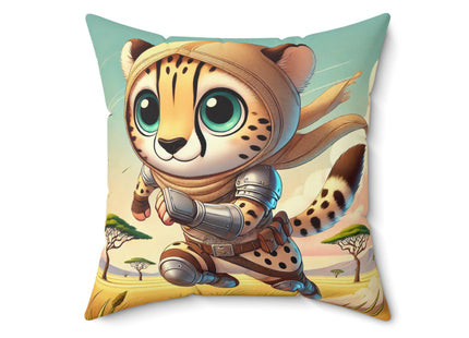 Swift Cheetah Spun Polyester Square Pillow