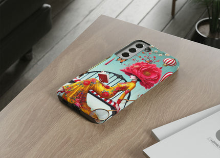 Reading In A Painted Garden Phone Cases