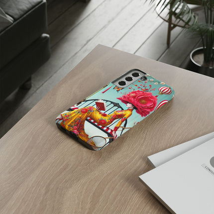 Reading In A Painted Garden Phone Cases