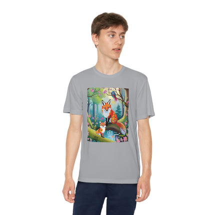 Mischievous Fox Youth Competitor Tee – Forest Fun & Whimsical Adventure