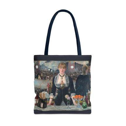 A Bar at the Folies-Bergère by Edouard Manet Tote Bag (AOP)