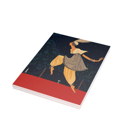 🌙✨ The Lady Dancing Beneath The Stars Postcard Bundles – Art Deco Midnight Elegance