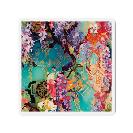 Golden Wisteria Symphony Die-Cut Magnets (5 Sizes)