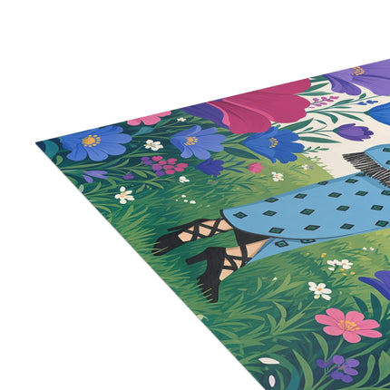 🐇🌺 The Little Rabbit Garden Postcards With Envelopes – Art Deco Floral Whimsy