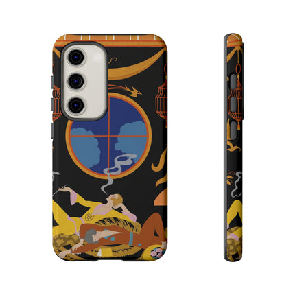 Art Deco Lounge Phone Case – Opulent Smoke & Timeless Glamour