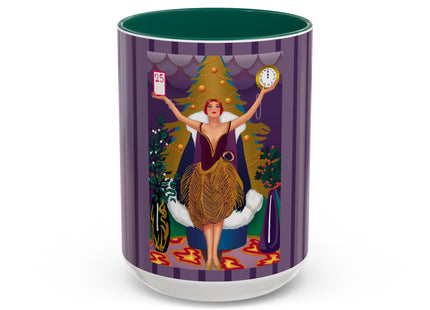 Countdown to Christmas Elegance Colorful Mugs (11oz, 15oz)