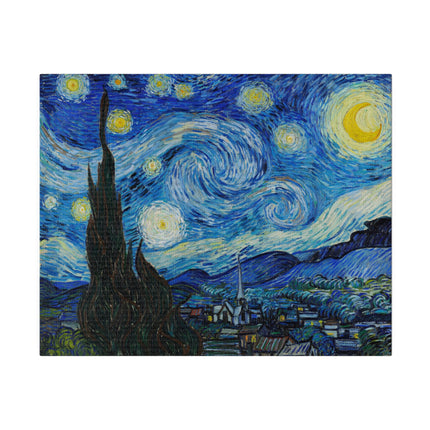 The Starry Night by Vincent Van Gogh Matte Canvas, Stretched, 0.75"