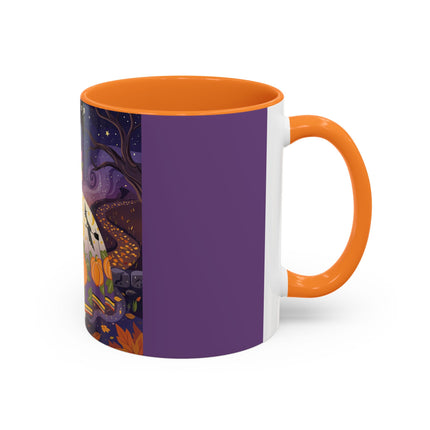 🎃🌙 The Pumpkin Moon Dress Colorful Mug – Whimsical Halloween Fashion