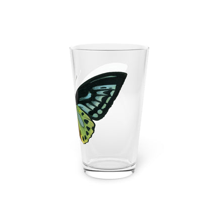 Green Birdwing by Charles Dessalines D' Orbigny Glass, 16oz