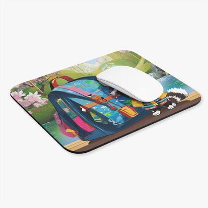 Baby Racoon Mouse Pad, Rectangle