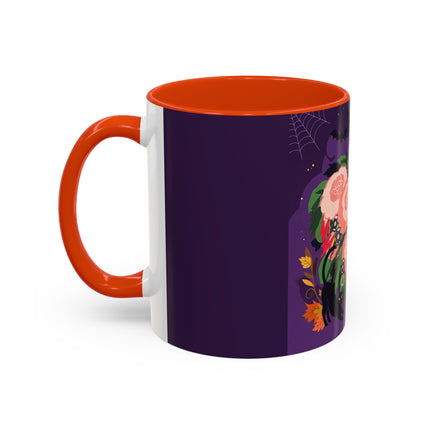 🌹🎃 The Lady Of The Haunted Rose Garden Colorful Mug – Romantic Halloween Charm
