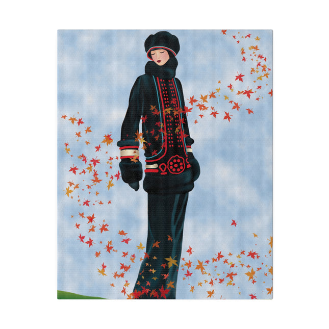 Whispers of Autumn – An Art Deco Portrait of Grace
