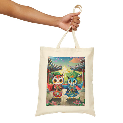 Twirling Talons Cotton Canvas Tote Bag