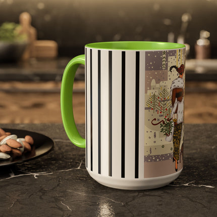 Wrapped in Elegance Colorful Mugs (11oz, 15oz)