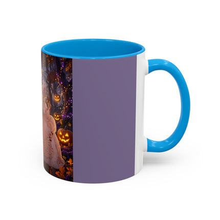 🎃🌙 The Midnight Court Of Pumpkin Grove Colorful Mug – Elegant Halloween Masquerade