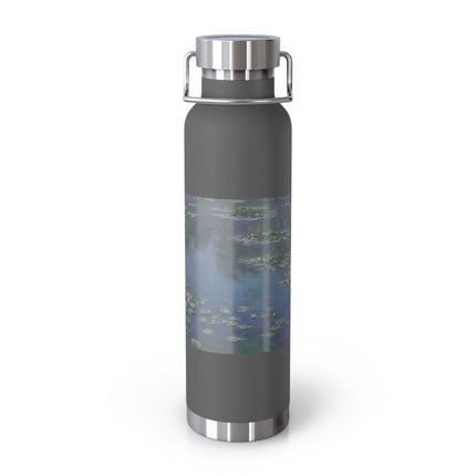 Water Lilies by Claude Monet Copper Vacuum Insulated Bottle, 22oz