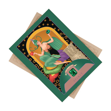 May & Emerald Ceramic Tile — Gem Series by Sofia Chiostri