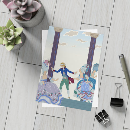 🎭🌸 The Blindfolded Gentleman Postcard Bundles – Art Deco Garden Masquerade