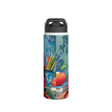 Whiskered Wanderings Stainless Steel Water Bottle
