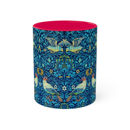 Bird by William Morris Colorful Mugs, 11oz