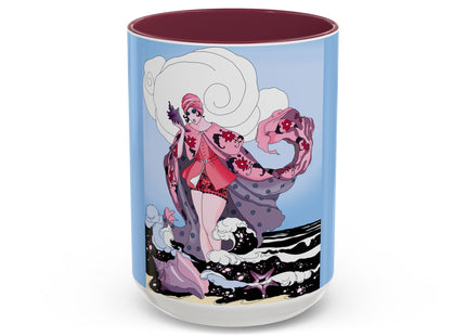 Goddess of the Swirling Sea Colorful Mugs (11oz, 15oz)
