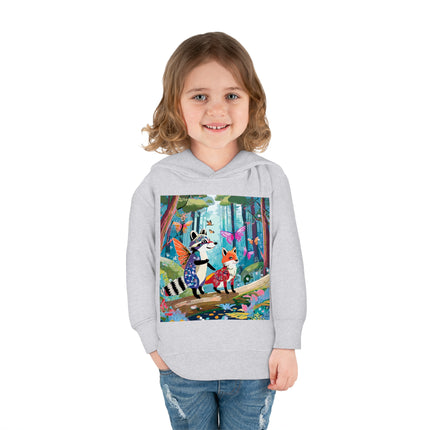 Whimsical Woodland Toddler Pullover Fleece Hoodie