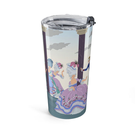 🎭🌸 Blindman’s Bluff Tumbler, 20oz – Rococo Courtship Whimsy