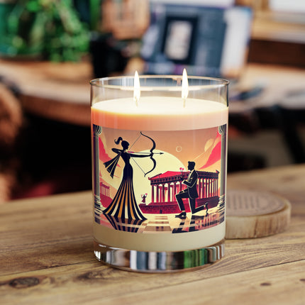 Art Deco Valentine's Romance Scented Candle - Full Glass, 11oz