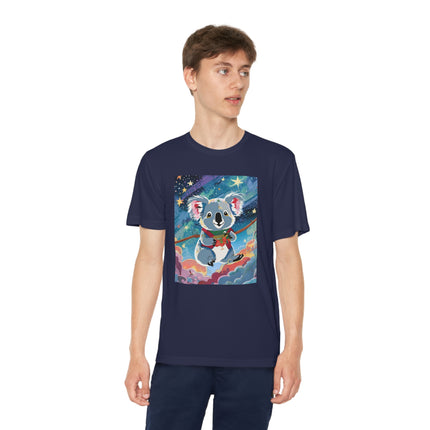 Cute Koala Youth Competitor Tee – Dreamy Skies & Whimsical Wonder