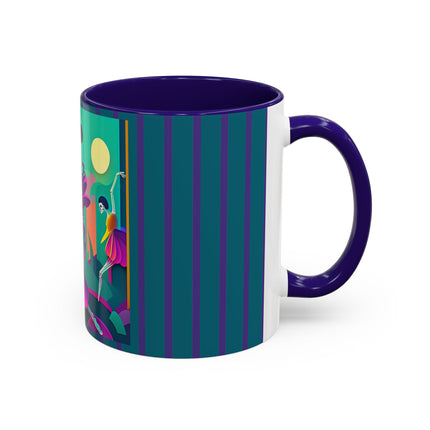 Dance of the Skeleton Ballerinas Colorful Mugs (11oz, 15oz)