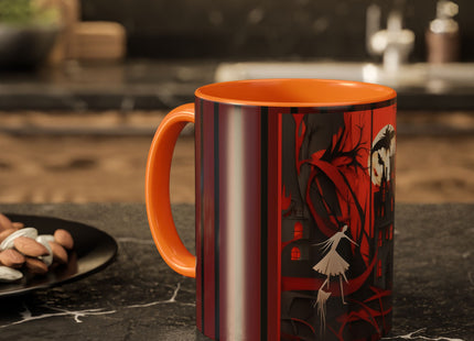 Halloween Night Scene Colorful Mugs (11oz, 15oz)