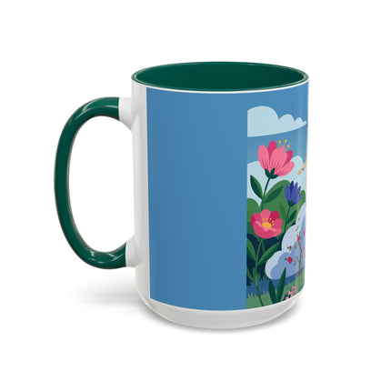 Garden Of New Beginnings Colorful Mugs – Art Deco Floral Elegance