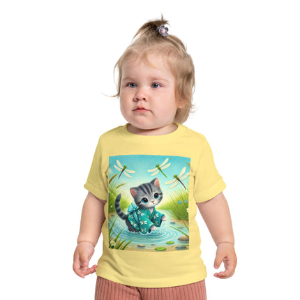 Kitten by the Still Waters Baby T-Shirt – Peaceful Moments & Gentle Wonder