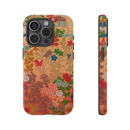 Ornamental Japanese Flower Pattern Phone Cases