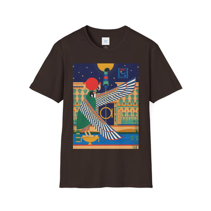 Winged Sun Disc & Falcon T-Shirt – Emblem of Hermes Trismegistus
