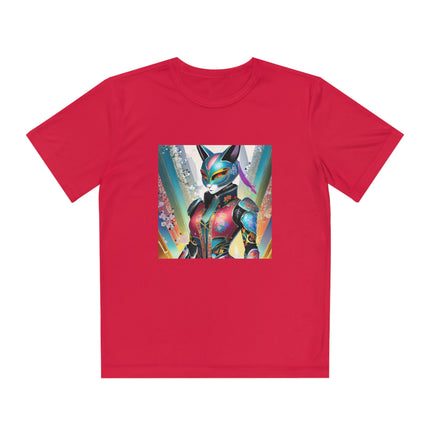 Cyberpunk Chic Youth Competitor Tee