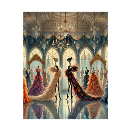 🧚👗 Couture & Wings Matte Vertical Poster – Fairy Fashion & Enchanted Glamour