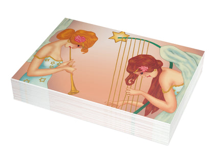 Heavenly Angel Duet Postcard Bundles (envelopes included)