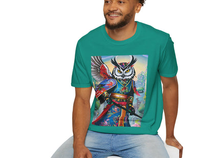 Cyberpunk Samurai Owl Softstyle T-Shirt