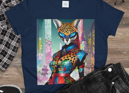 Cyber Cat Glamour Cotton Tee