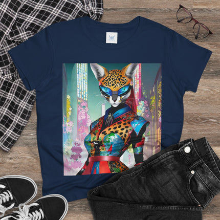 Cyber Cat Glamour Cotton Tee
