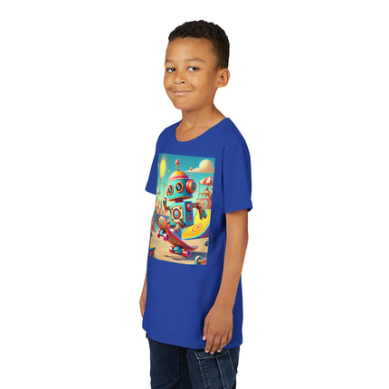Skate Park Robot Youth Short Sleeve Tee