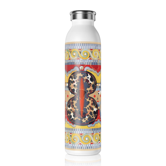 Reproduction of the Shield Frieze by Emile Gilliéron Slim Water Bottle