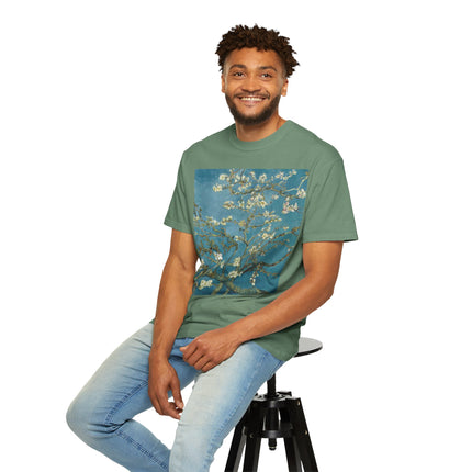 Almond Blossom by Vincent van Gogh Unisex Garment-Dyed T-shirt