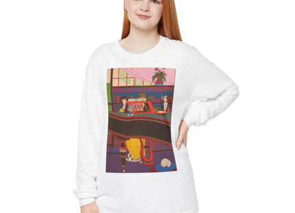 La Musique by Charles Martin Garment-dyed Long Sleeve T-Shirt