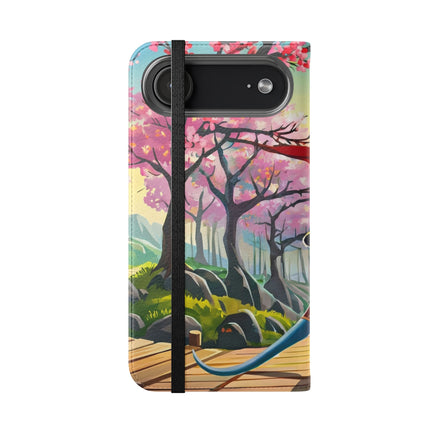 🐀⚔️ Cyber Samurai Rat Flip Case – Neon Discipline & Futuristic Skill